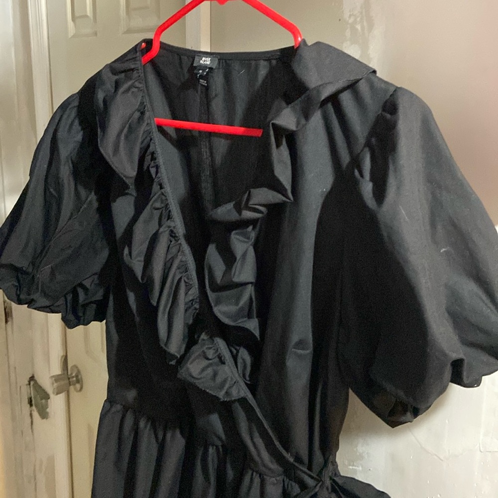 River island black baby Doll dress size 16 new never worn